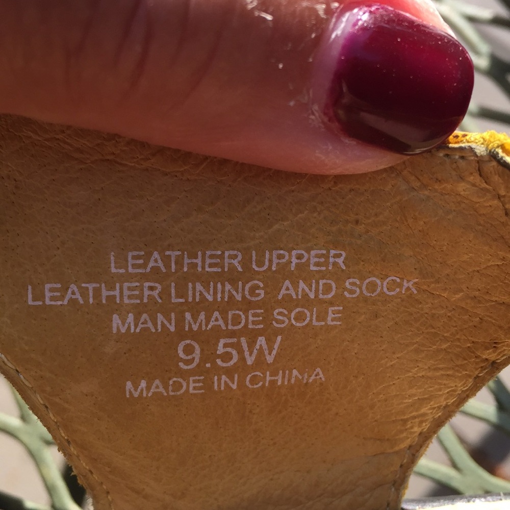 9.5 W - Leather Sandals by David Tate - Picture 4 of 8